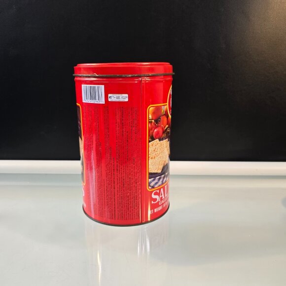 Dux Saltine Crackers Empty 16 oz Tin - Picture 3 of 6